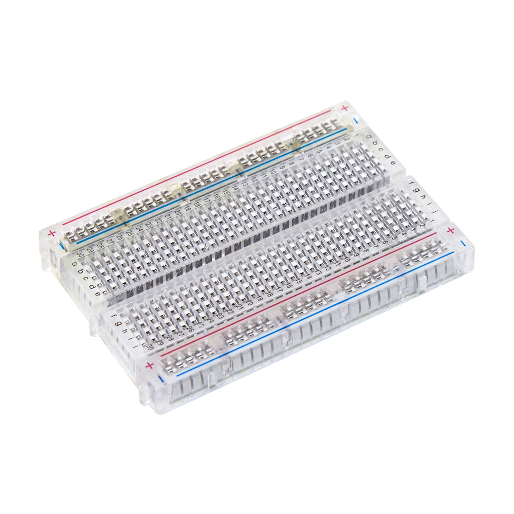 Беспаечная макетная плата на 400 точек, прозрачная